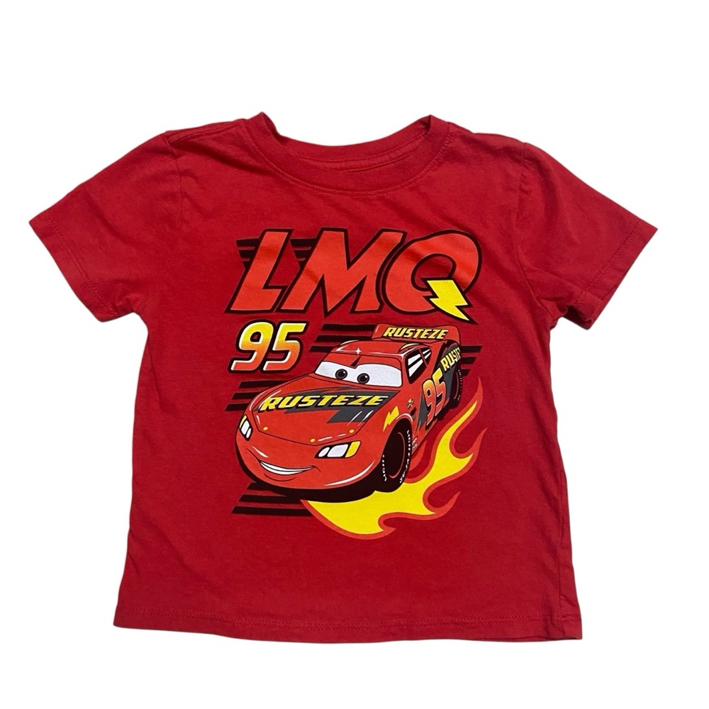 Disney Lighting McQueen Graphic T-Shirt Red